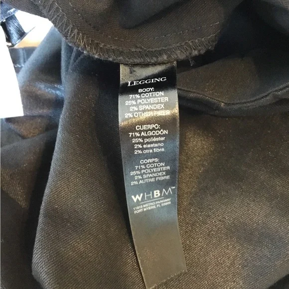 WHBM Outlet High Rise Coated Denim Leggings - Picture 4 of 6